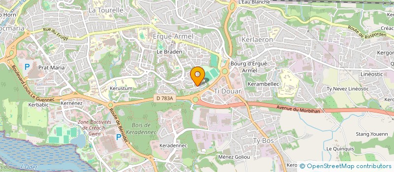 localisation de l'entreprise OSCAR HABITAT  QUIMPER