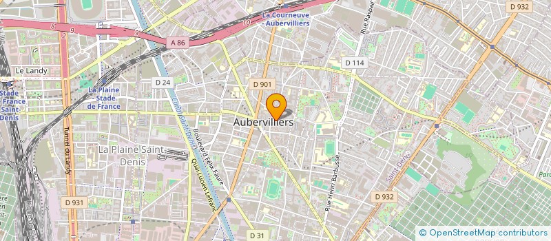 localisation de l'entreprise OSCAR MULTIMEDIA  AUBERVILLIERS