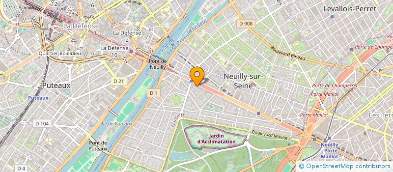 localisation de l'entreprise OSCAR ORGANISATION à NEUILLY-SUR-SEINE
