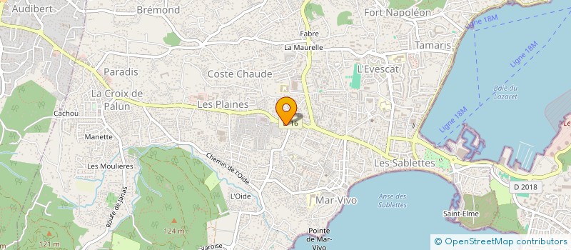 localisation de l'entreprise OSCAR PIZZA à LA SEYNE-SUR-MER