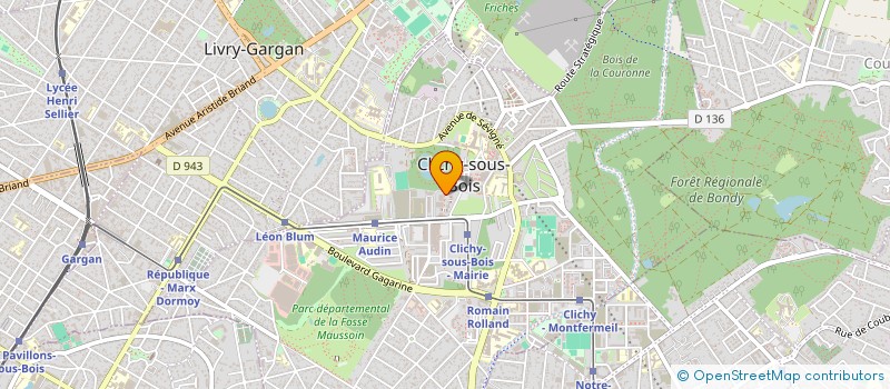 localisation de l'entreprise OSCAR TP à CLICHY-SOUS-BOIS