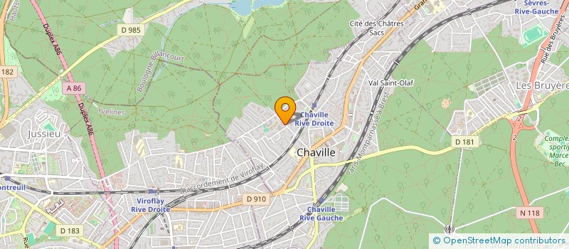 localisation de l'entreprise OSCC IMMOBILIERE à CHAVILLE
