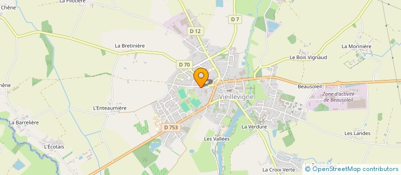 localisation de l'entreprise OSCILLANTE  VIEILLEVIGNE