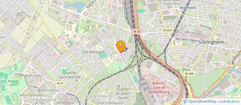 localisation de l'entreprise OSCO à STRASBOURG