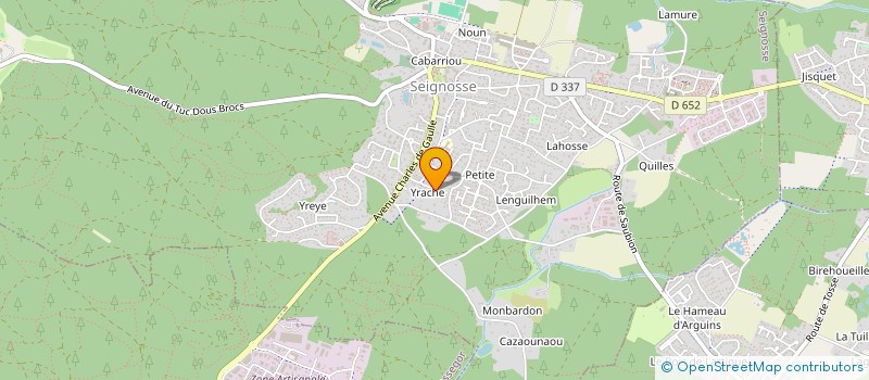 localisation de l'entreprise OSCO-JLA  SEIGNOSSE