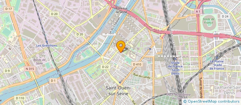 localisation de l'entreprise OSCULT BTP à SAINT-OUEN-SUR-SEINE