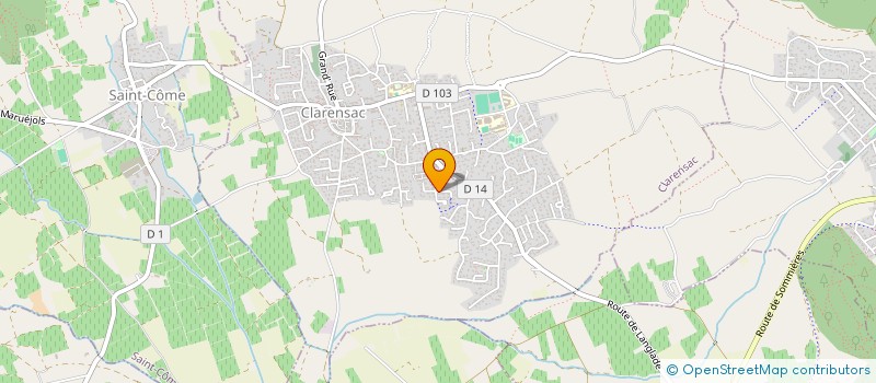 localisation de l'entreprise OSCYCA  CLARENSAC