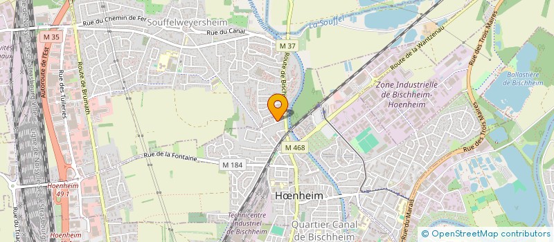 localisation de l'entreprise OSD  BISCHHEIM