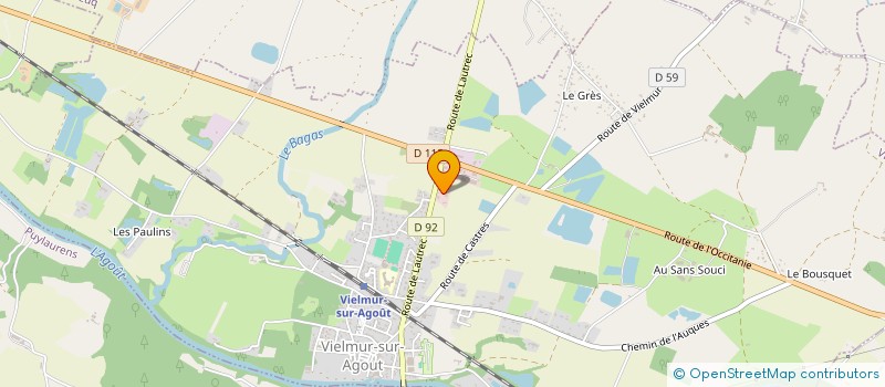 localisation de l'entreprise OSD  VIELMUR-SUR-AGOUT