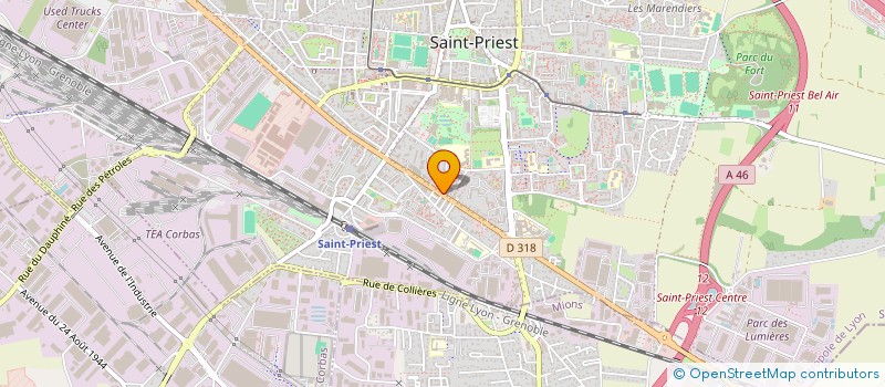 localisation de l'entreprise OSD  SAINT-PRIEST