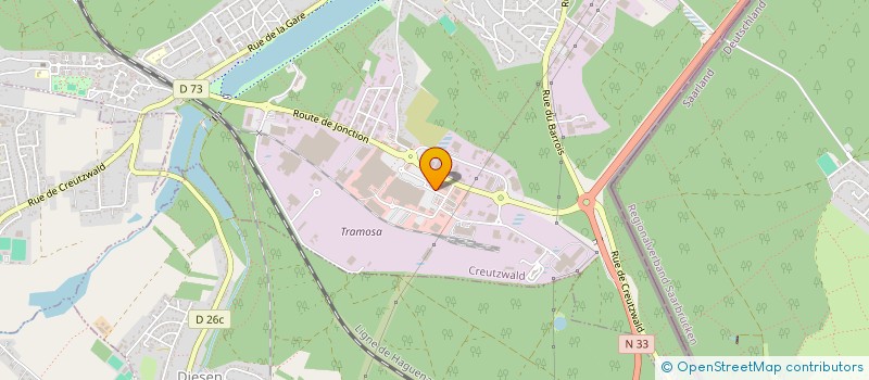 localisation de l'entreprise OSE à CREUTZWALD