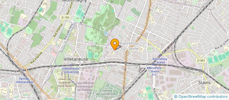 localisation de l'entreprise OSE ART'M  PIERREFITTE-SUR-SEINE