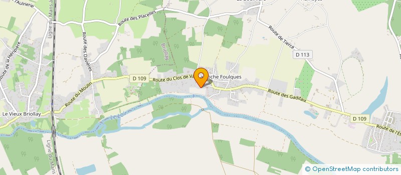 localisation de l'entreprise OSE, ATELIER D'EXPRESSION ARTISTIQUE  RIVES-DU-LOIR-EN-ANJOU