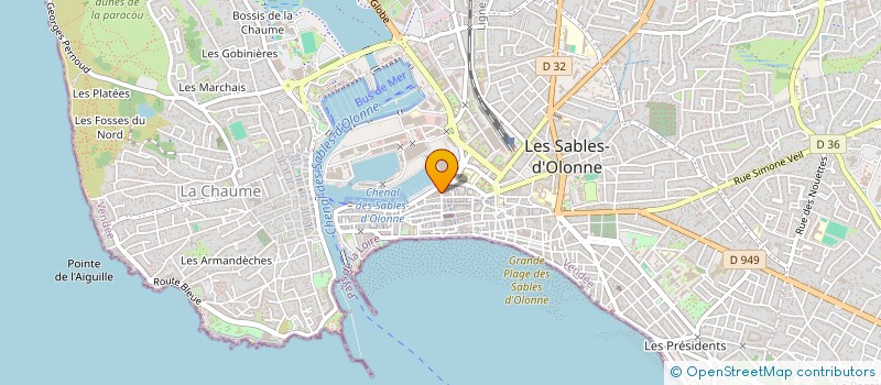 localisation de l'entreprise OSE CONCIERGERIE SP à LES SABLES D'OLONNE