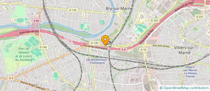 localisation de l'entreprise OSE CREATIONS  CHAMPIGNY-SUR-MARNE