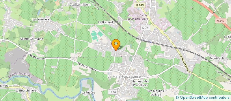 localisation de l'entreprise OSE L'ARCHI D'INTERIEUR  LA HAIE-FOUASSIERE