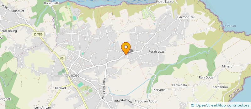 localisation de l'entreprise OSE, LA!  PLOUEZEC