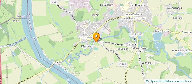 localisation de l'entreprise OSE & LECTRONIC  SAINT-DIDIER-SUR-CHALARONNE