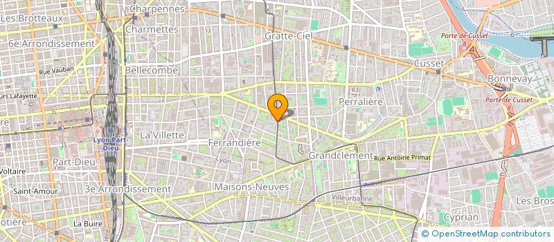 localisation de l'entreprise OSE'ONE  VILLEURBANNE