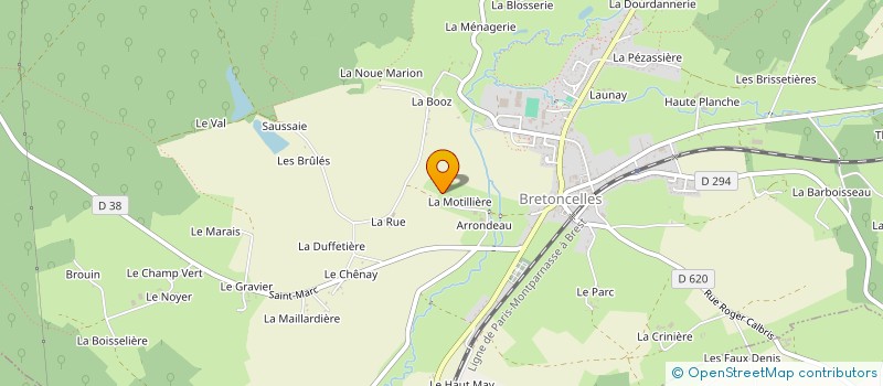 localisation de l'entreprise OSE - OSER SAVOIR EXPERIMENTER à BRETONCELLES