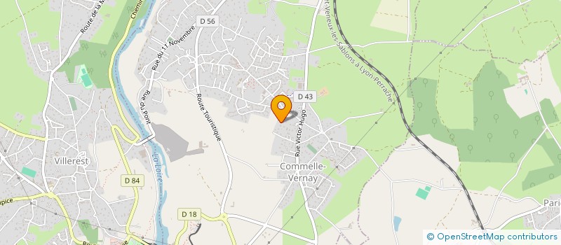localisation de l'entreprise OSE.R  COMMELLE-VERNAY