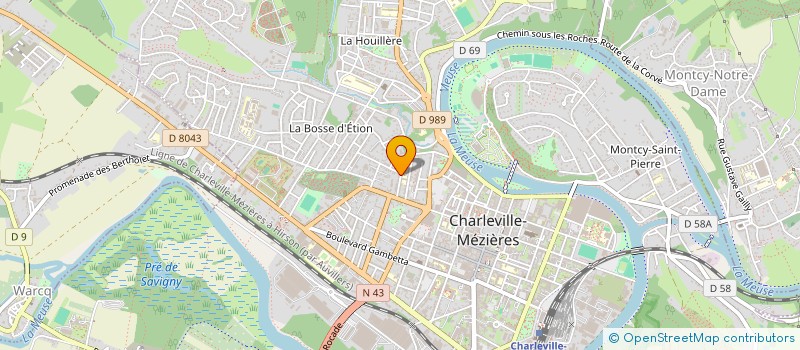 localisation de l'entreprise OSE RECRUTEMENT  CHARLEVILLE-MEZIERES