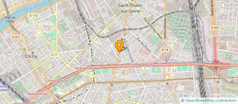 localisation de l'entreprise OSE SOLUTIONS à SAINT-OUEN-SUR-SEINE