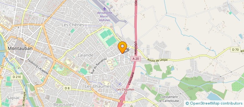 localisation de l'entreprise OSE TP  MONTAUBAN