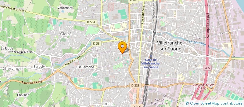 localisation de l'entreprise OSE & UP  VILLEFRANCHE-SUR-SAONE