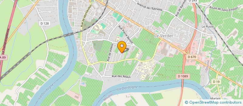 localisation de l'entreprise OSE (Z) - OBJECTIF SOCIAL D'ENTRAIDE (Z) à LIBOURNE