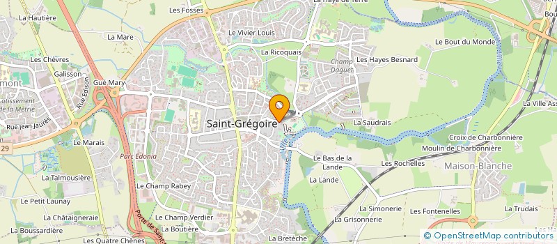 localisation de l'entreprise OSEAN  SAINT-GREGOIRE