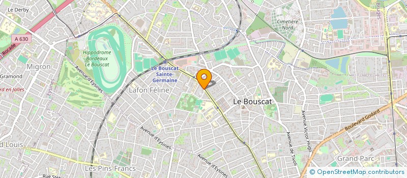 localisation de l'entreprise OSEIS SAS à LE BOUSCAT