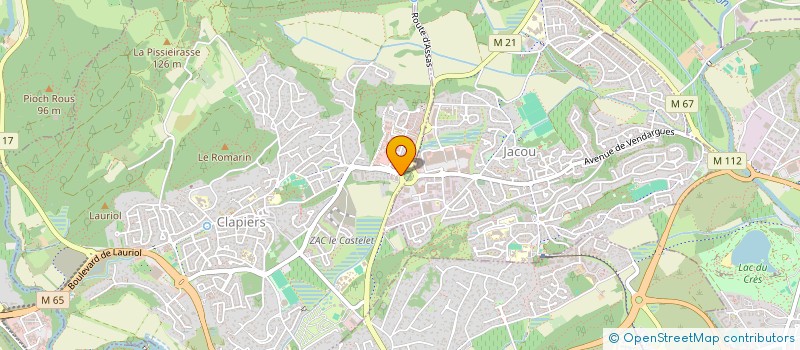 localisation de l'entreprise OSELIA 12  CLAPIERS