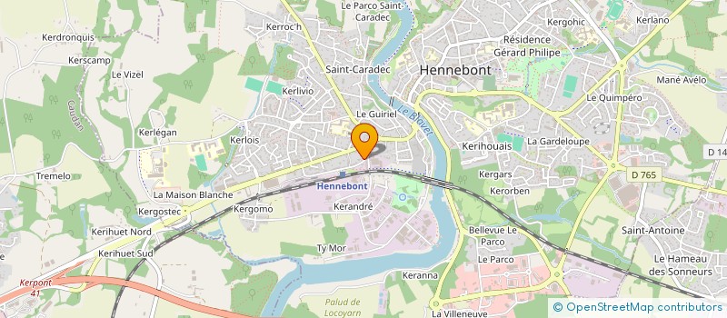 localisation de l'entreprise OSELVAR  HENNEBONT