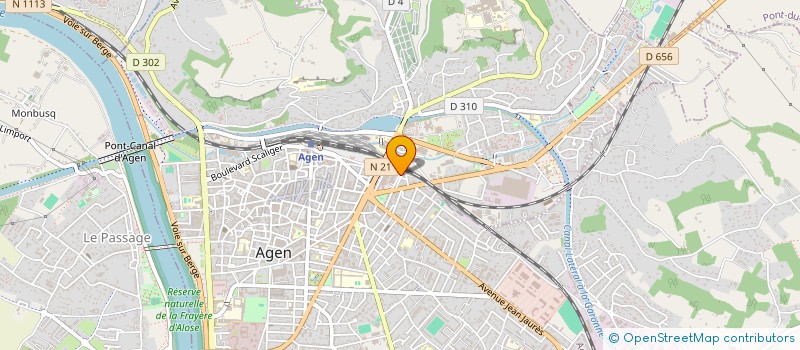 localisation de l'entreprise OSEN AGEN POLE HUMANITAIRE à AGEN