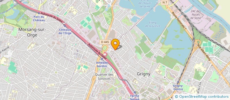 localisation de l'entreprise OSER VIVRE  GRIGNY