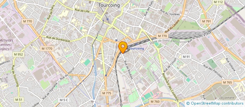 localisation de l'entreprise OSERFIP à TOURCOING