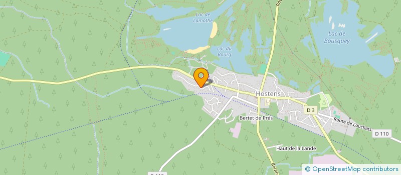 localisation de l'entreprise OSERVICES33 PARTICULIERS  HOSTENS