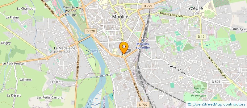 localisation de l'entreprise OSEZ OSER, VIVEZ VOS SINGULARITES  MOULINS