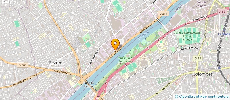 localisation de l'entreprise OSF à BEZONS