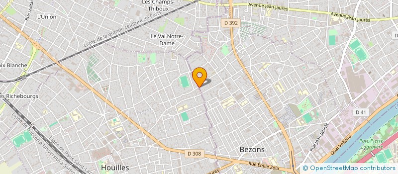 localisation de l'entreprise OSF ONLINE BUSINESS FORMATION à BEZONS