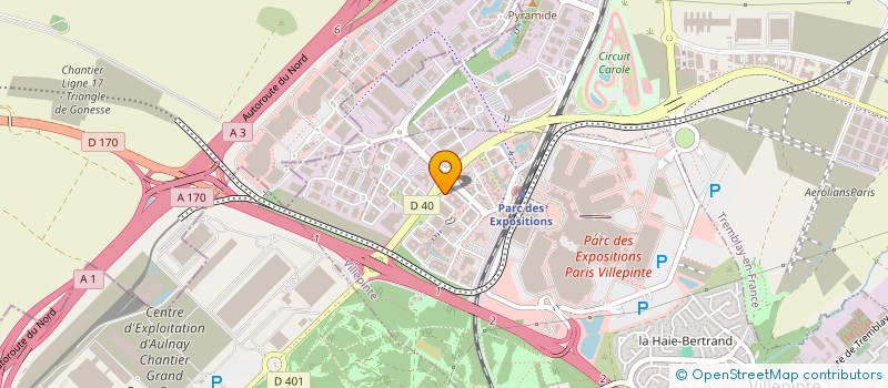 localisation de l'entreprise OSG FRANCE à VILLEPINTE