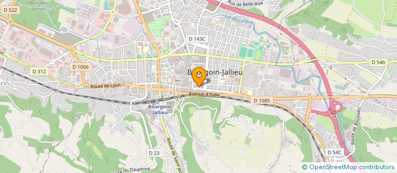 localisation de l'entreprise OSH CARRELAGE à BOURGOIN-JALLIEU