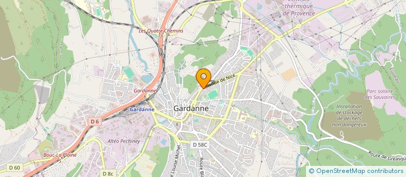 localisation de l'entreprise OSI à GARDANNE