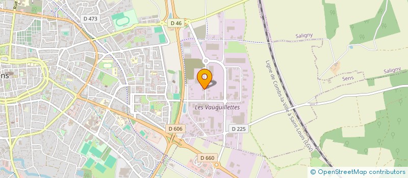 localisation de l'entreprise OSI BAT à SENS