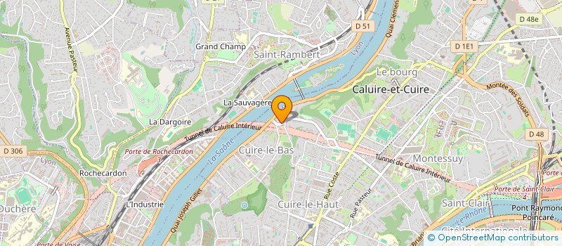 localisation de l'entreprise OSIA à CALUIRE-ET-CUIRE