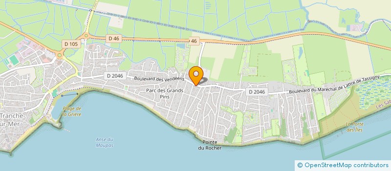 localisation de l'entreprise OSIA BRUNCH  LA TRANCHE-SUR-MER