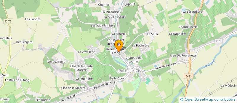 localisation de l'entreprise OSIKA  POCE-SUR-CISSE