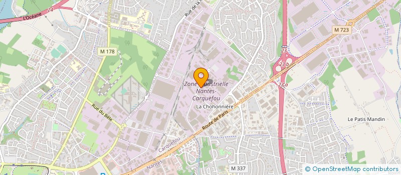 localisation de l'entreprise OSILOS à CARQUEFOU