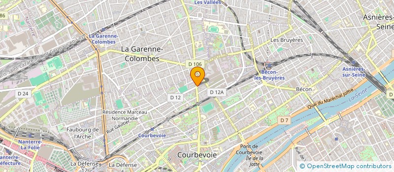localisation de l'entreprise OSINT PROTECT à COURBEVOIE